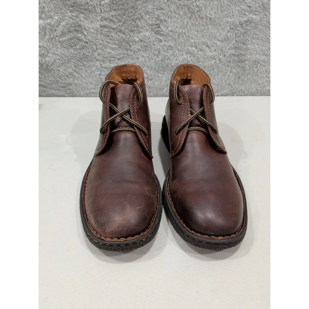 Born Bismark Brown Leather Comfort Ankle Chukka Boots Mens Size 10